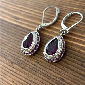 AMETHYST STERLING EARRINGS